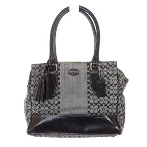 Coach Legacy Stripe 19915 Tote Shoulder Bag EUC